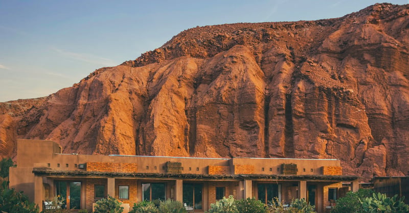 Catarpe Valley oasis in the Atacama Desert