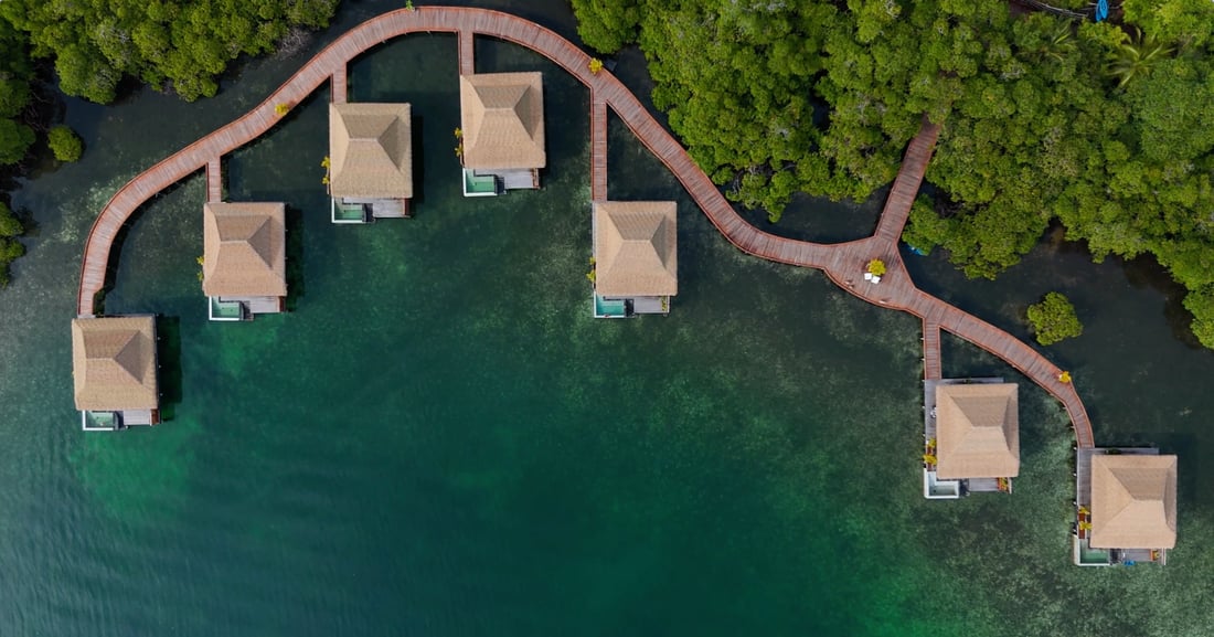 Overwater villas and Treehouse Spa at Nayara Bocas del Toro
