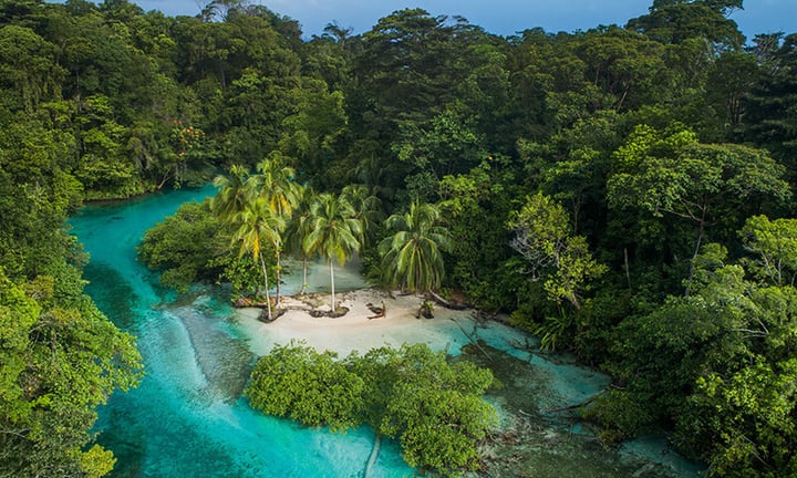 The islands and waters of the Bocas del Toro archipelago, Panama