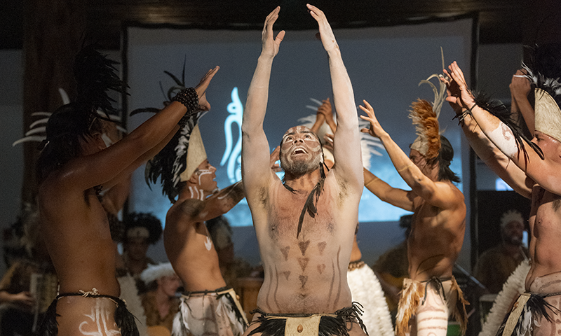 The Hitorangi family during Tapati Rapa Nui at Nayara Hangaroa