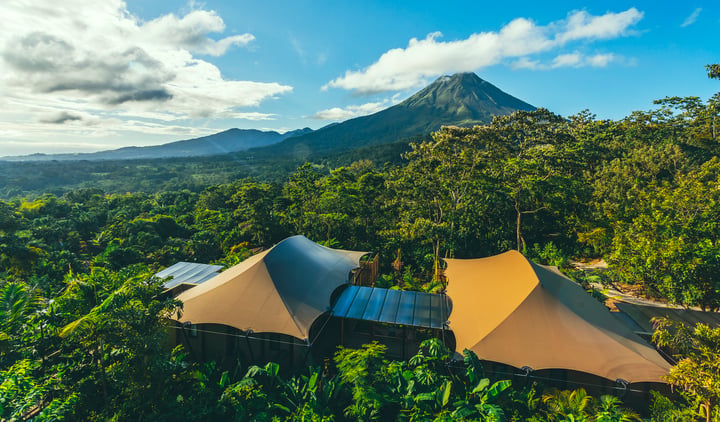Nayara Tented Camp above the Arenal rainforest