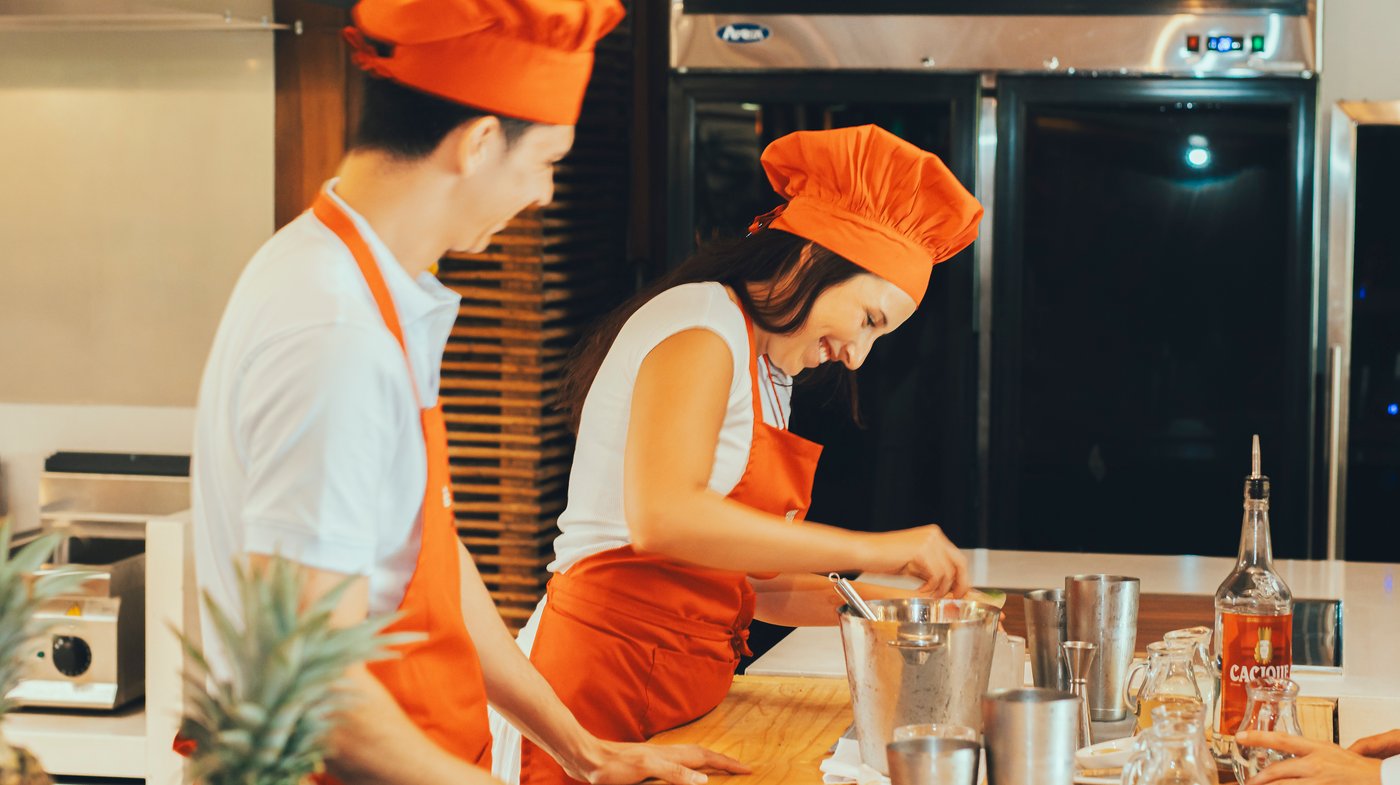 A hands-on cooking class at Nayara in Costa Rica